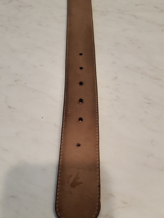 Gucci Women Red Leather Belt with Gold Double G Buckle Size Small 85/34 main image 8